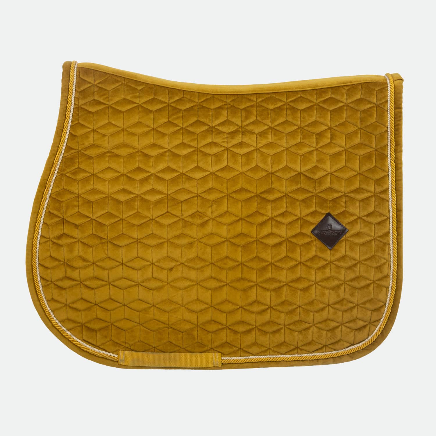 tapis-mixte-kentucky-horsewear-velvet-moutarde-cheval-occasion Kentucky Horsewear - Tapis Mixte Velvet Moutarde – Image 1