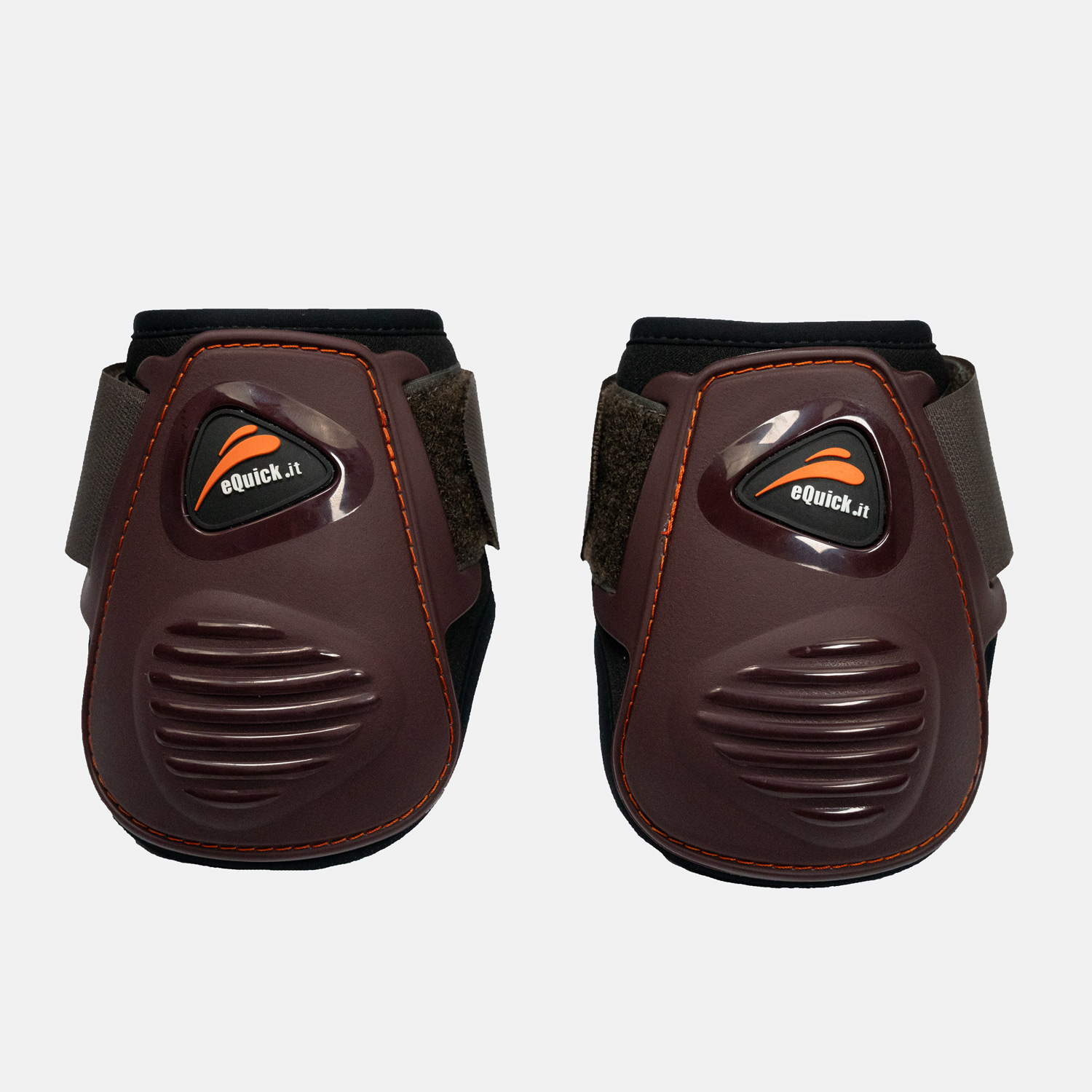 Protèges-boulets-equick-aeration-marron-cheval-occasion-1 Equick - Protège boulets elight marron – Image 1