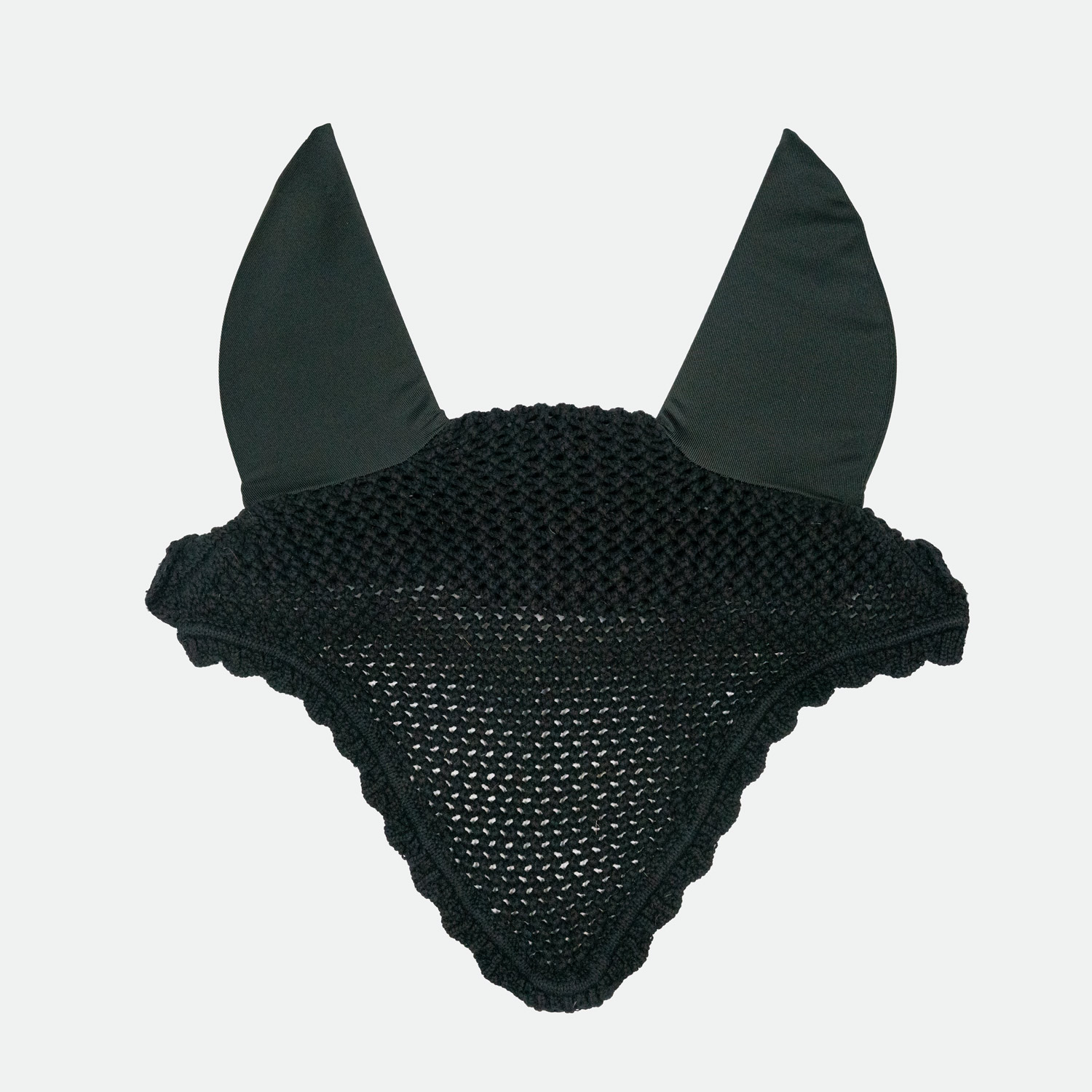 Kentucky-Horsewear-Bonnet-Anti-Mouche-Noir-cheval-occasion-3 Kentucky Horsewear - Bonnet Anti-Mouche Noir – Image 1