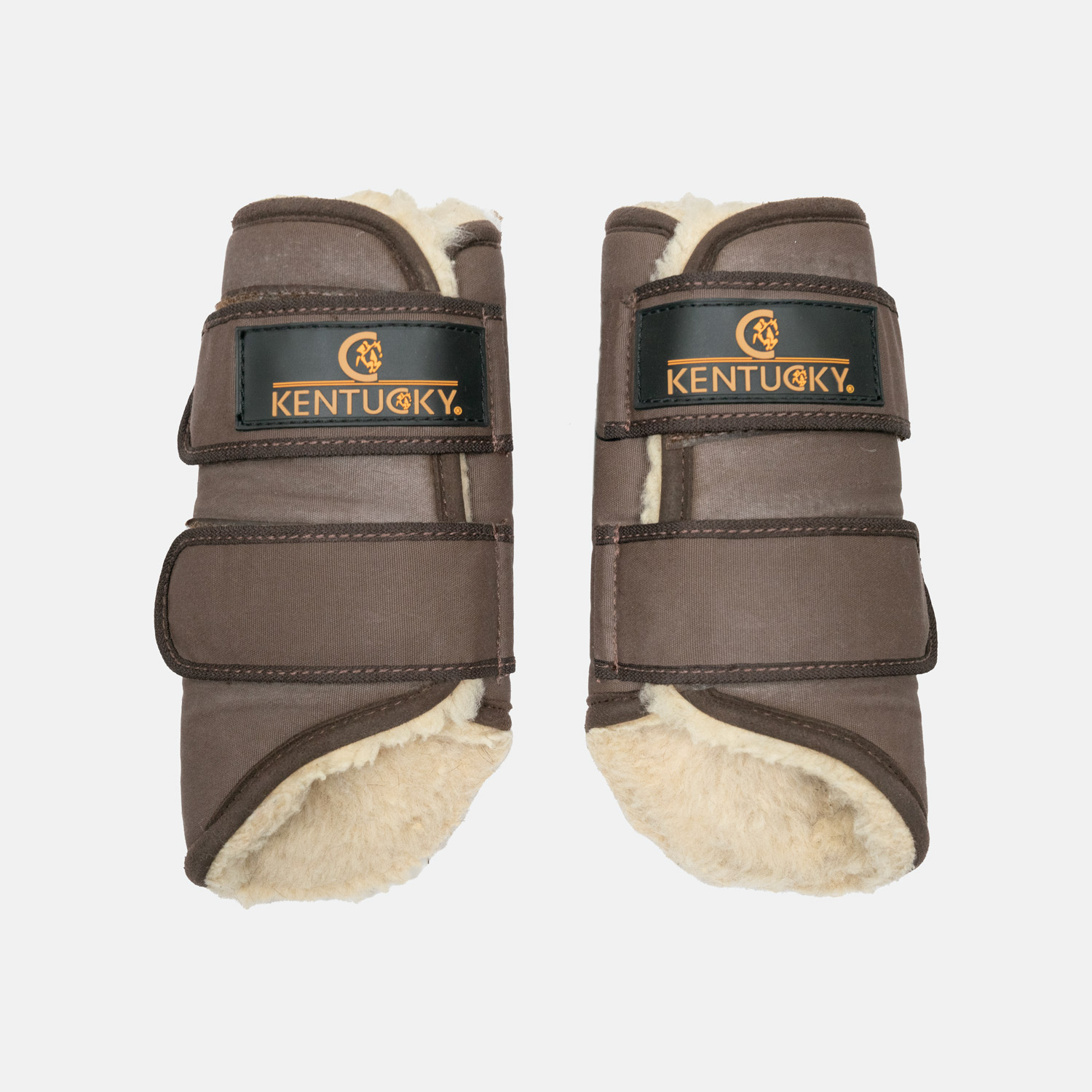 Kentucky-Horsewear-Guetres-Fermees-Solimbra-Sheepskin-Anterieures-Marron-cheval-occasion-3 Kentucky Horsewear - Guêtres Fermées Solimbra Sheepskin Antérieures Marron – Image 1