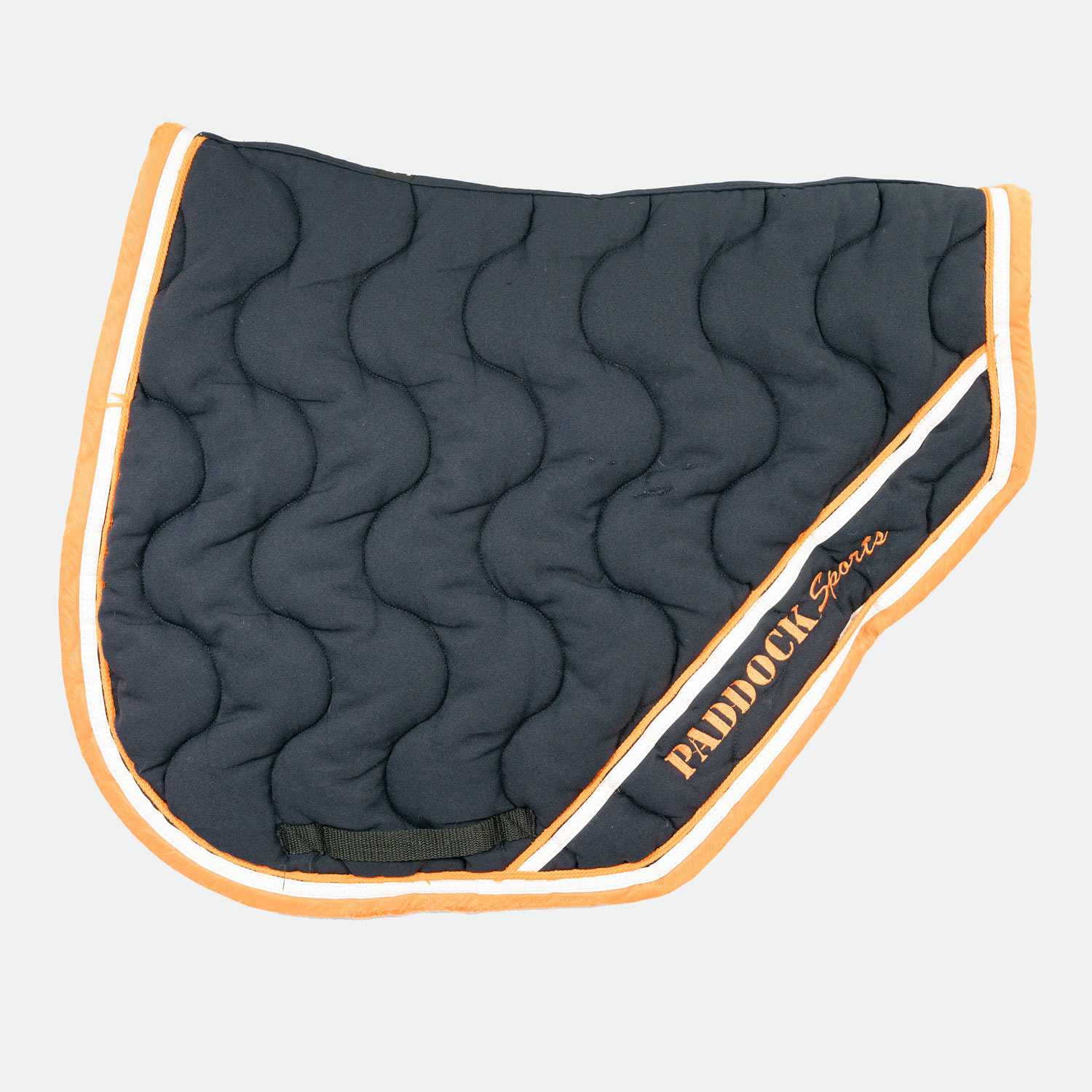 Paddock-Sports-Tapis-coupe-sport-Classique-Personnalise-Marine-Orange-cheval-occasion-2 Paddock Sports - Tapis coupé sport Classique Personnalisé Marine Orange – Image 1