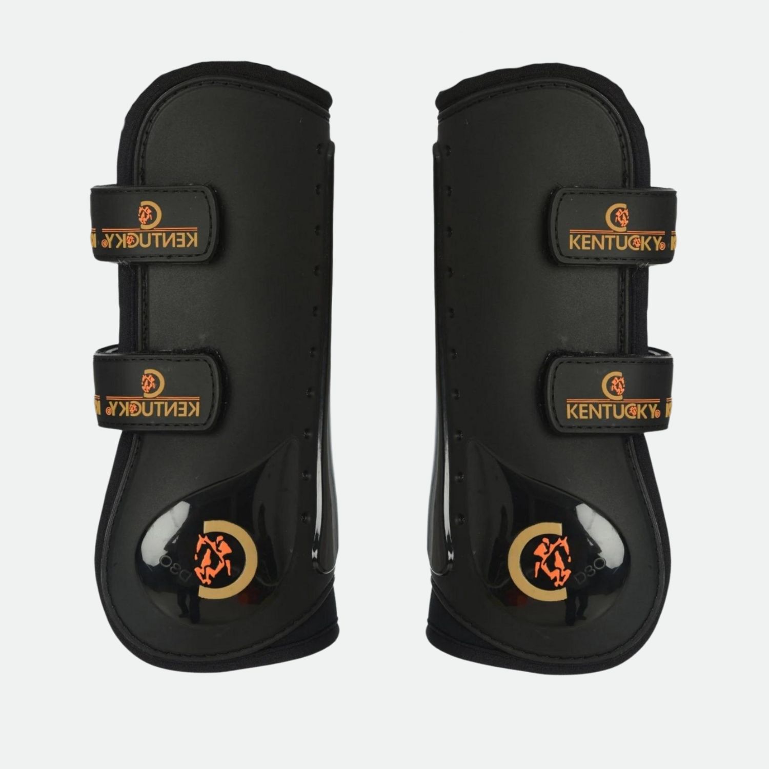 101 Kentucky Horsewear - Guêtres Ouvertes Velcro Old Noir – Image 1