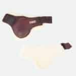 Cwd Sellier - Protège Boulets Velcro Imitation Mouton Châtaigne