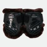 Kentucky Horsewear - Protège Boulets Young Horses Sheepskin Noir / Marron